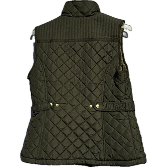 Weatherproof puffer vest minky lined size small women Black - Picture 2 of 4